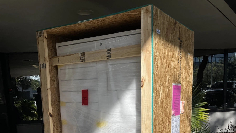 SP moving crates